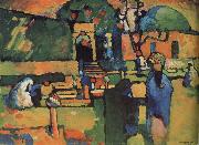 Wassily Kandinsky Arab Cemetery oil painting artist